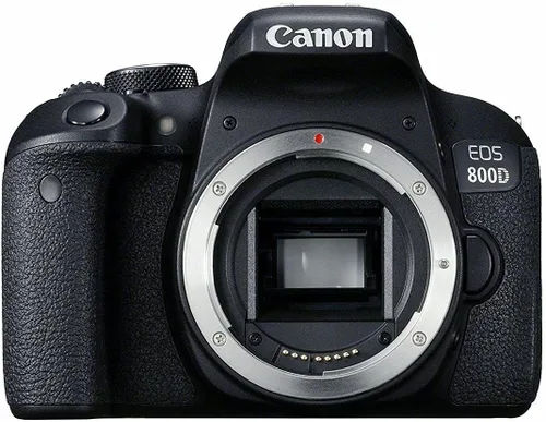 Vista 2 de Canon Cámara DSLR EOS Rebel 800D/T7i (solo cuerpo) + lente Canon EF de 1.969 in + tarjeta de memoria de 64 GB + funda + software Corel Photo +