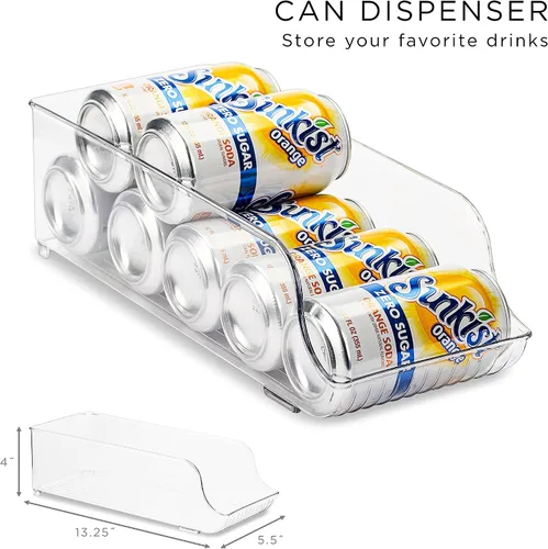 Vista 4 de Sorbus - Contenedores para refrigerador y congelador, organizador de refrigerador, contenedores de almacenamiento de alimentos apilables