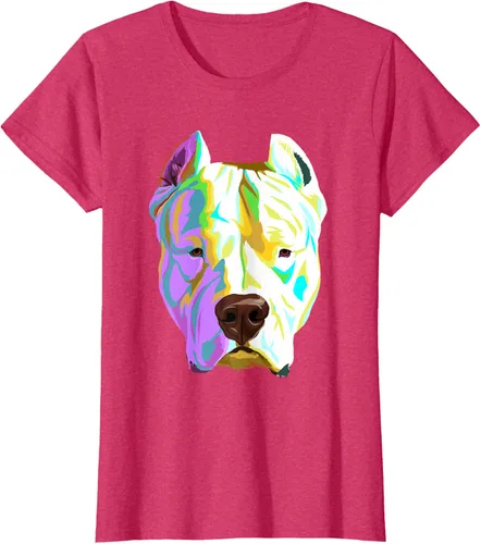 Vista 7 de Colorida camiseta Dogo Argentino, Negro, S