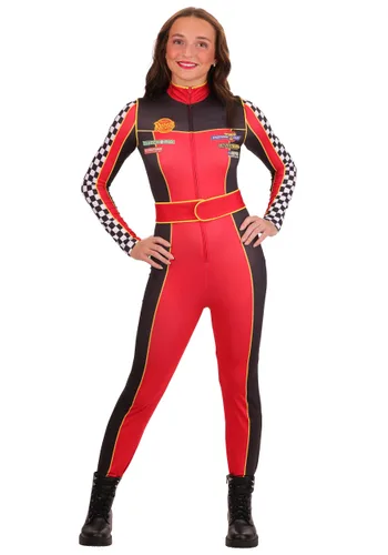 Vista 2 de Disfraz de Uniforme de Equipo de Boxes Disney y Pixar CARS para Mujer Multicolor