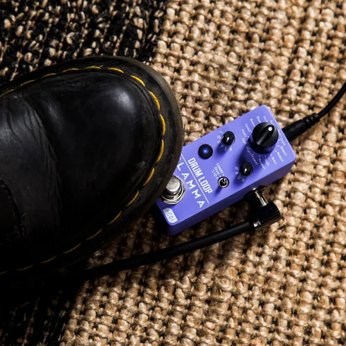 Vista 6 de Pedal looper FLAMMA FC01 y máquina de ritmos 2 en 1, pedales de guitarra con looper de tambor, tiempo de bucle de 20 minutos con 16 ritmos