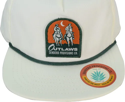 Vista 4 de Sendero Provisions Co. Outlaw - Sombrero de lona cepillada, color blanco, Blanco