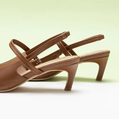 Vista 3 de C.Paravano Zapatos planos para mujer Sandalias planas con puntera puntiaguda Zapatos con correa en el tobillo Zapatos cómodos de cuero Zapatos