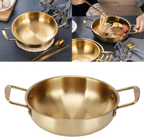 Vista 2 de PENO Olla de ramen, olla de fideos de acero inoxidable, oro para uso doméstico