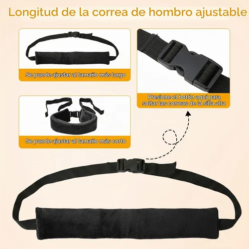 Vista 2 de twoworld Correas de silla alta,Correa de seguridad universal para bebés