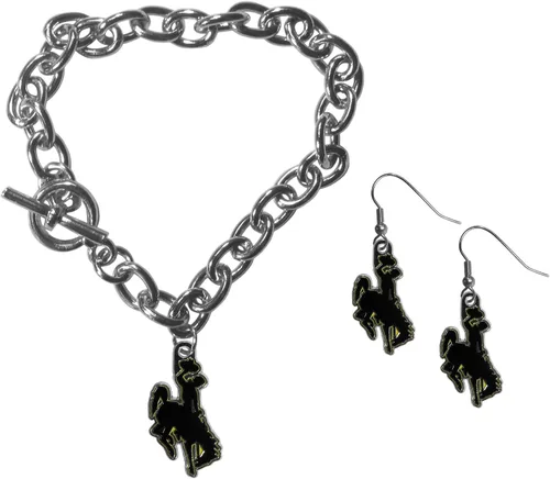Vista 6 de Siskiyou Sports NCAA unisex-adult Chain Bracelet and Dangle Earring Set