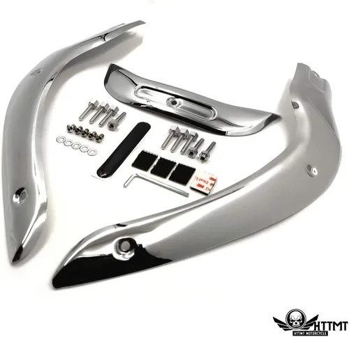 Vista 7 de HongK - Parabrisas cromado compatible con 04-13 H-D CVO Road Glide Ultra FLTR