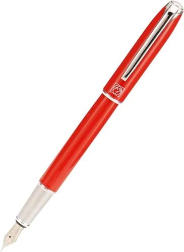 Vista 28 de erofa Picasso 916 - Pluma estilográfica negra mate con caja, bolígrafo de caligrafía doblada de titanio negro