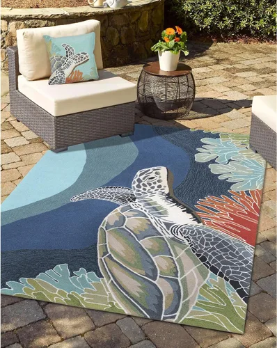 Vista 16 de Liora Manne Decorativo, insertos y fundas Ahoy azul marino, cojines de 18 x 18 pulgadas