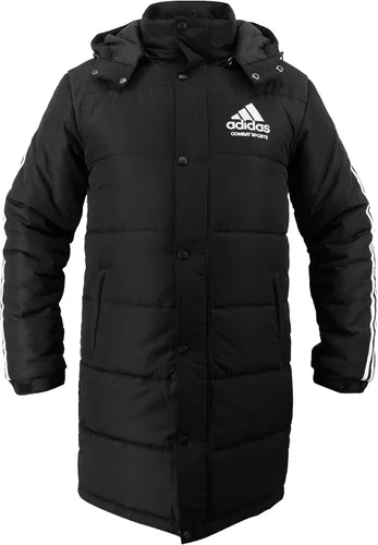 Vista 2 de adidas Parka larga de invierno para deportes de combate, color negro