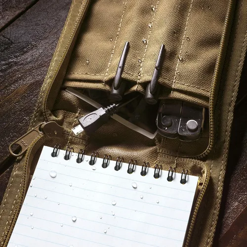 Vista 5 de Rite In The Rain Funda de tela CORDURA resistente a la intemperie para cuaderno, 4.0 in x 6.0 in, Tan Cover (No. C946), 7.25 x 5.25 x 0.625
