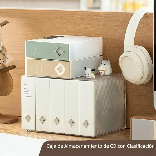 Vista 4 de Caja de CD, capacidad de 120 CD/DVD titulares de la caja de la cartera