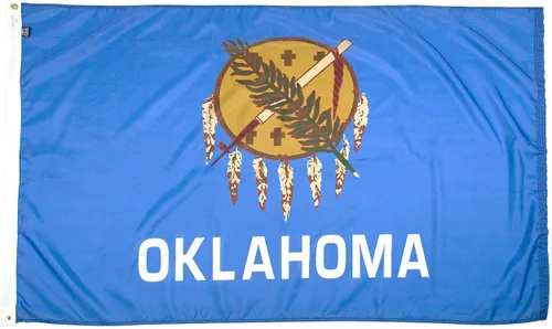 Vista 34 de FlagSource Bandera del estado de Alabama, material de nailon 200D con certificación FMAA, resistente, fabricada en Estados Unidos, resistente a