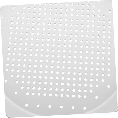 Vista 7 de Hemoton Bandeja de pizza de aluminio para pizza de queso y pizza, bandeja de hornear de acero inoxidable, bandeja de pizza antiadherente, bandeja