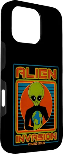 Vista 54 de Funda para iPhone 13 Pro Max Alien Invasion 1984 Tech Noir Distopía