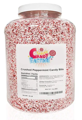 Vista 10 de Sarah's Candy Factory Piezas de caramelo de menta trituradas en bolsa resellable, 1 libra (1 paquete)