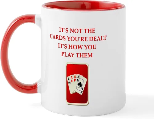 Vista 7 de CafePress Euchre Champ Mugs Taza de café de cerámica de 11 oz (11.0 fl oz)