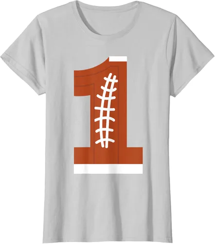 Vista 19 de 1st Birthday Football Ball Boys Camiseta de regalo de 1 año Negro