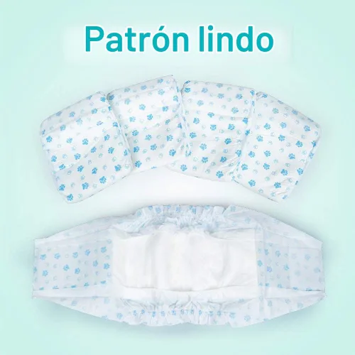 Vista 4 de Pañales absorbentes para el vientre para perros machos