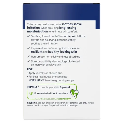 Vista 8 de Bálsamo para después del afeitado NIVEA FOR MEN Sensitive 3.30 oz (paquete de 5)