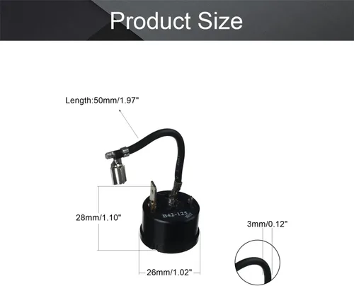 Vista 2 de Bettomshin Protector de sobrecarga térmica del refrigerador 1/6 (HP) 125W Compresor Reemplazo Part14Pcs