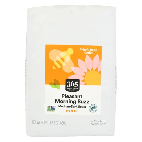 Vista 8 de 365 By Whole Foods Market, Café molido Pleasant Morning Buzz, 10 onzas (283 g)
