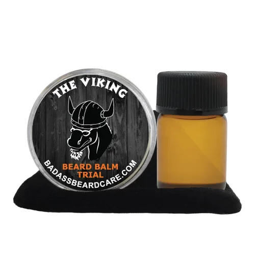 Vista 13 de Badass Beard Care Paquete de prueba de aceite y bálsamo para barba para hombres, Havana Haze, ingredientes naturales, mantiene la barba y el bigote