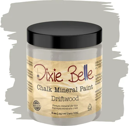 Vista 392 de Pintura para muebles con acabado de tiza Dixie Belle Paint Company - Amatista (4oz) - Pintura mineral de tiza chic púrpura profundo mate