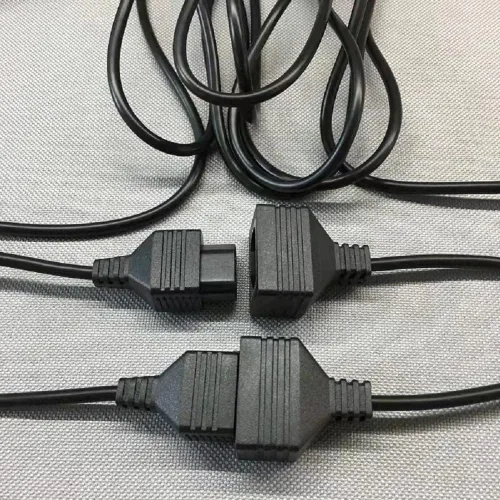 Vista 9 de Paquete de 2 cables de extensión para mando original Nintendo NES 7P, 5.9ft, color negro