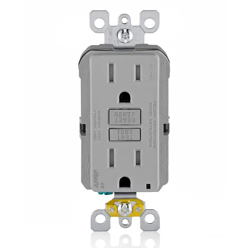 Vista 30 de Leviton SmartlockPro Interruptor con enchufe de doble polo receptáculo, AFTR1-E, 120.0 volts