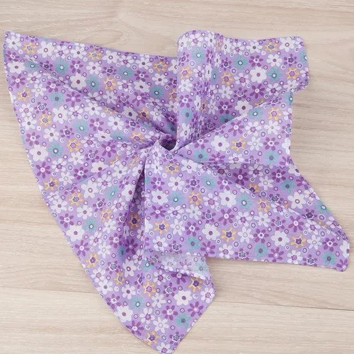 Vista 15 de HOULIFE Pañuelo impreso floral de algodón para mujer, pañuelos elegantes para fiesta de boda