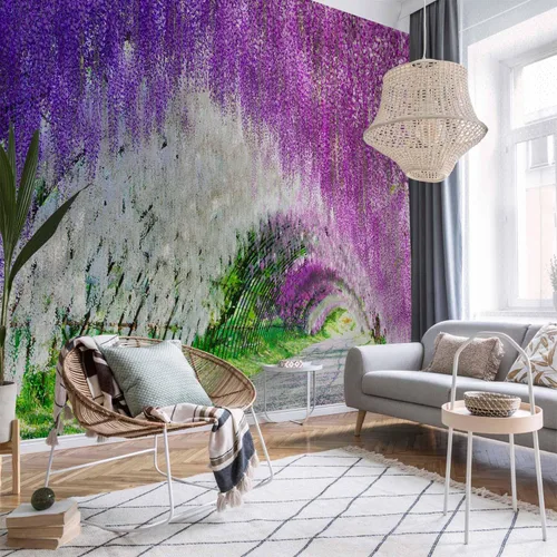 Vista 2 de artgeist - Peel and Stick Wallpaper, Decor for Bedroom Flower 77x55 Inch #01