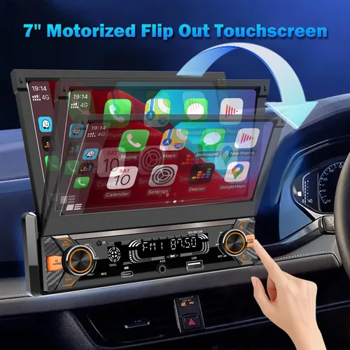 Vista 2 de Radio de coche con pantalla táctil inalámbrica CarPlay