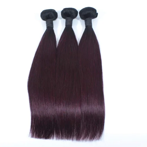 Vista 12 de Extensiones de cabello humano virgen ondulado brasileño ombré, 3 paquetes de 12 pulgadas #1B/27 rubio barato sin procesar para mujeres