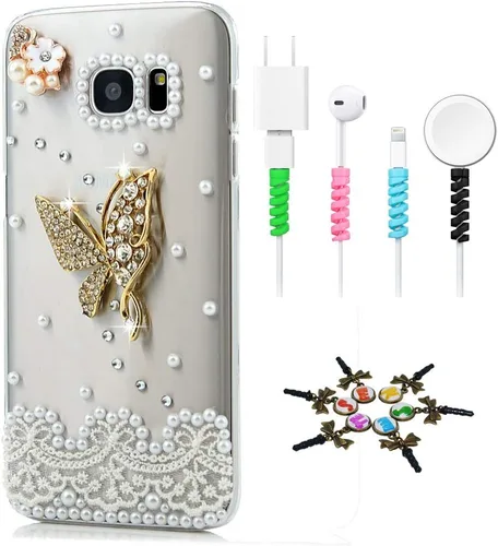 Vista 20 de Bling Case SSSGCDwCPSeries-7 - Funda con cristales brillantes, diseño 3D hecho a mano