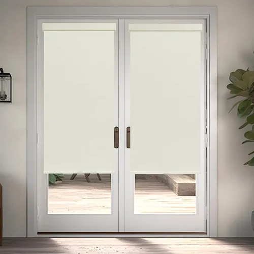 Vista 5 de Tonature Persianas Enrollables 100% Opacas para Ventanas, Persianas Enrollables sin Cordón con Protección UV Tela Jacquard, Oscurecimiento