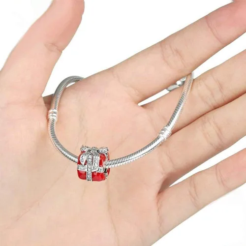 Vista 2 de Abalorio de plata de ley 925 compatible con pulseras Pandora