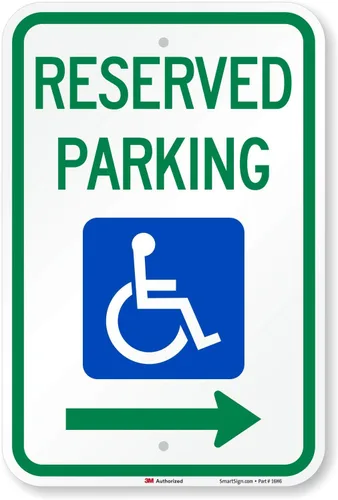 Vista 8 de smartsign Parking Sign, Leyenda "Parking reservado", azul/verde sobre blanco, 1