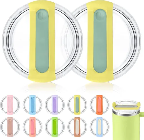 Vista 35 de Tapa de vaso de 40 onzas para Stanley, a prueba de derrames, resistentes a salpicaduras, funda de repuesto para accesorio de copa Stanley