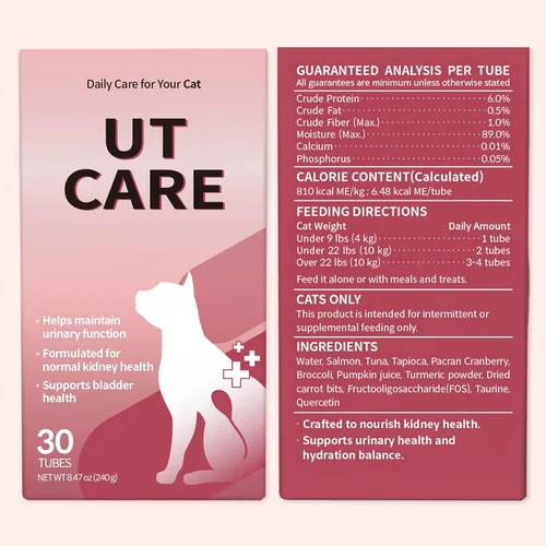 Vista 12 de Doctor By UT Care Cat - Suplemento urinario de apoyo renal para UTI de gatos, tratamiento con arándano para la salud renal de gatos con Pacran