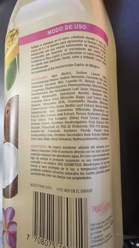 Vista 6 de Milagros Champú Herbal & Tratamiento Biorepolarizador Combate caida del cabello y promueve su crecimiento Tratamiento de Colombia Milagros ideal