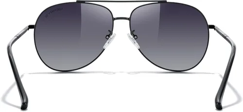 Vista 4 de MERRY'S Lentes de sol de aviador para mujeres y hombres, lentes de espejo polarizadas con funda, lentes de sol polarizadas para conducción, 2.362 in