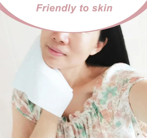 Vista 5 de Careboree Toallitas secas desechables de algodón, facial, extragruesas, para remover maquillaje, Blanco - 3 recambios Lint-Free Makeup Remover
