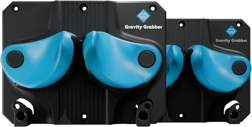Vista 17 de Gravity Grabber La estantería de pared definitiva para esquís y tablas de snowboard - Se adapta a cualquier esquí o tabla de snowboard - Guarda tus