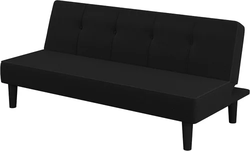 Vista 5 de Serta Futon - Sofá cama individual, más pequeño, negro