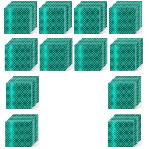 Vista 160 de Pegatinas reflectantes 1 pulgada de diámetro Redondas Reflectoras, Cinta adhesiva impermeable al aire libre de alta visibilidad (80 piezas)