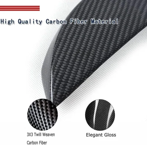 Vista 3 de Alerón de fibra de carbono Jcsportline para Tesla Modelo S 2012-2017., M, Negro satinado