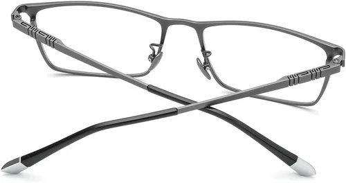 Vista 6 de Marco de gafas de titanio para hombres, gafas cuadradas lentes ópticas completas F85641
