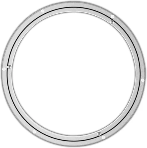 Vista 10 de Lazy Susan - Rodamientos giratorios giratorios de metal de aluminio para mesa de comedor y banco de trabajo (10 pulgadas), plateado