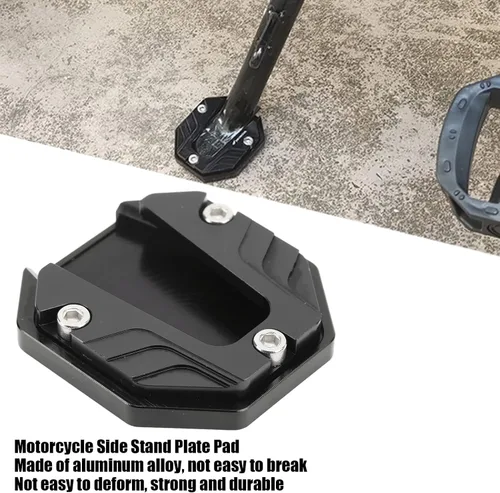 Vista 2 de Placa de Kickstand de la motocicleta, placa de extensión del soporte de la motocicleta de la aleación de aluminio